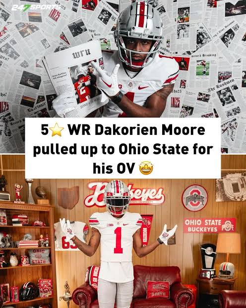 BREAKING: 5-Star WR Dakorien Moore Switches Commitment to Ohio State, Boosting Big Ten Recruiting Class…….